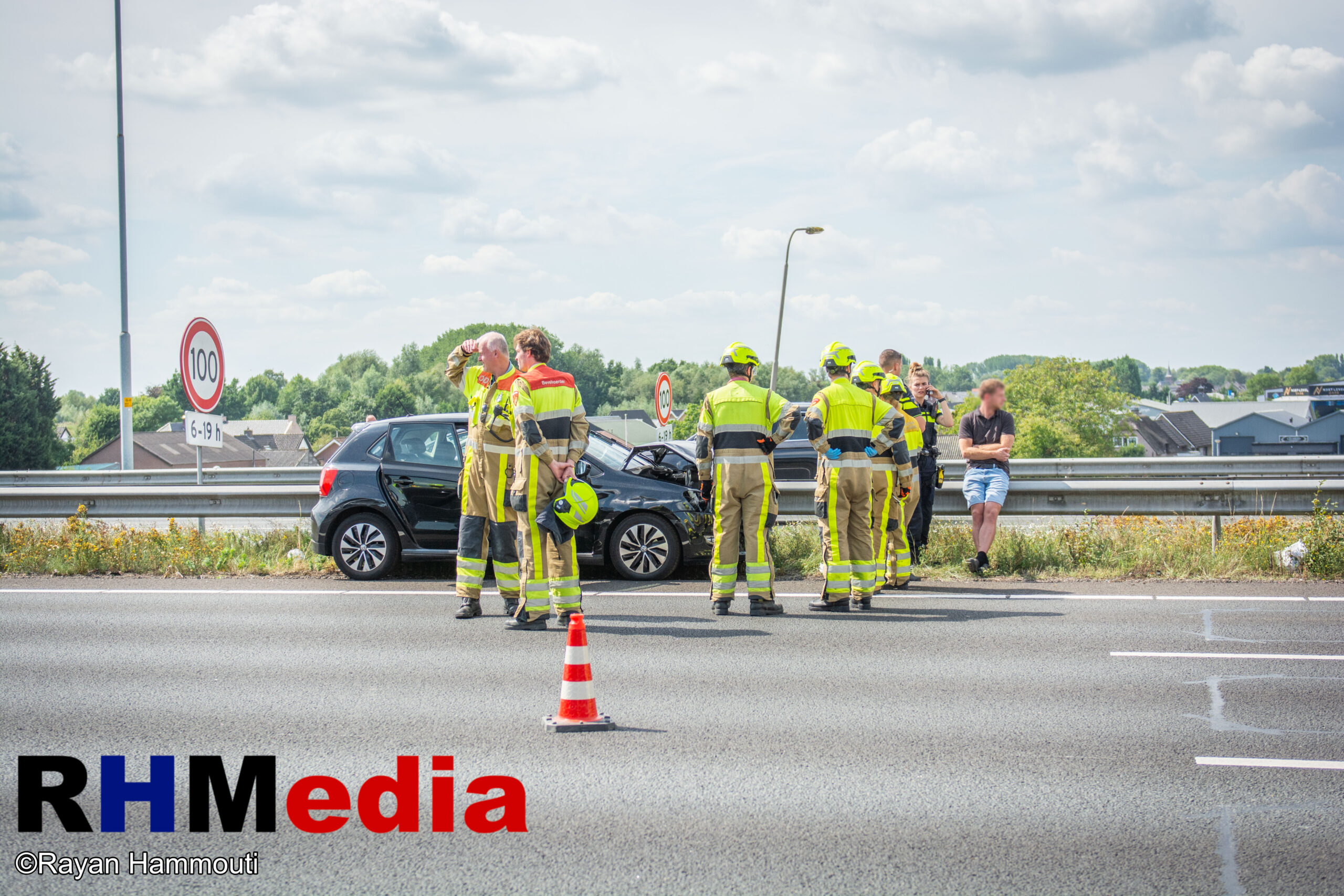 Eenzijdig ongeval op A2 bij Waardenburg: traumahelikopter ter plaatse
